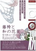 藤袴と和の花展を開催します。９/１８（土）ー１０/１１（月・祝）
