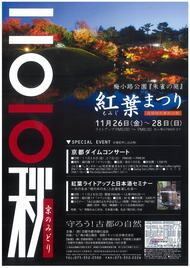 梅小路公園　紅葉まつり開催中です　11月26日(金)・27日(土)・28日(日)の3日間のイメージ