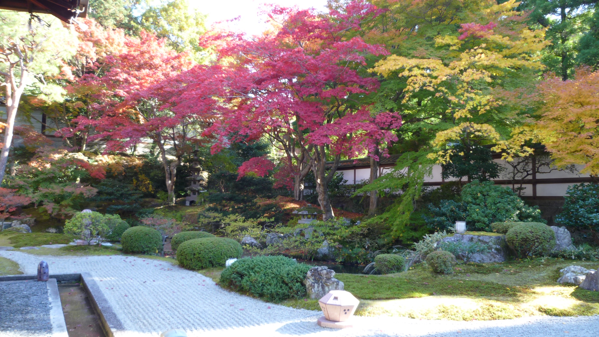 泉涌寺御座所の庭の画像